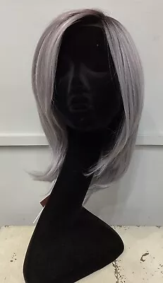 Luxe Sleek Bob Wig By Rene Of Paris Lunar Haze Grey Muse Heat Styleable BNIB NEW • £240