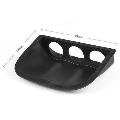 2  52MM Car Black Look ABS Plastic 3 Hole Gauge Meter Mount Pod  • $35.21