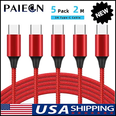 Paiegn 5x USB-C Type-C Charger Cable Charging Cord For IPhone 15 PRO MAX/SAMSUNG • $13.99