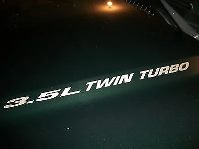 $9.95 • Buy (2) 3.5L Twin Turbo Hood Decals Sticker Emblem Ford F150 Ecoboost V6 Engine