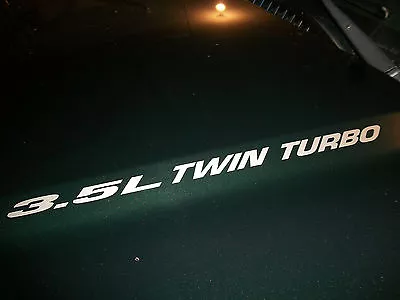$9.95 • Buy (2) 3.5L Twin Turbo Hood Decals Sticker Emblem Ford F150 Ecoboost V6 Engine