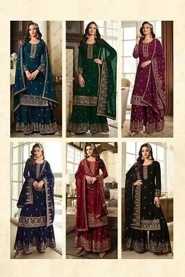 £42 • Buy Ready Made Kurti Plazzo Women Sharara Plazzo Indian Salwar Kameez Suit Designera