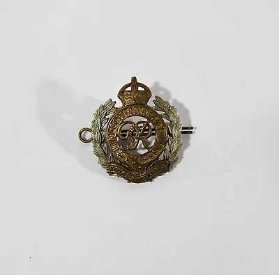 £40.95 • Buy Royal Engineers Original WW2 Officers Cap Badge Brass And Metal Military Pin.