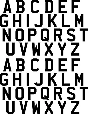 £2.59 • Buy CAPS LETTERS Vinyl Decal A To Z Stickers Kit Alphabet  Mug Craft Multicoloured