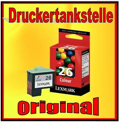 Original Cartridge Lexmark 26 Color I3 X74 X75 X1100 Z13 Z23 Z25 Z35 Z33 Compaq • £19.57