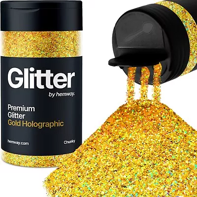 Hemway Glitter Shaker - Chunky 130g/4.6oz Glitter For Arts Crafts Cosmetics • £9.95