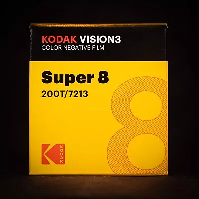 Kodak VISION3 Super 8 8mm Color Negative Film (200T/7213) • £45