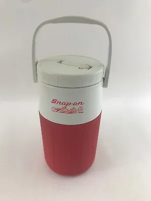 $24.99 • Buy Vintage Coleman Snap-on  1/2 Gallon Water Cooler Jug 5580 Red White Thermos