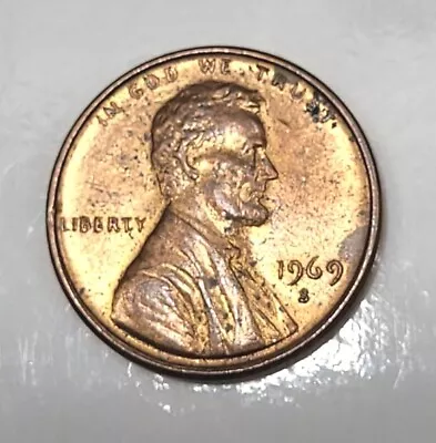 (RARE)-1969-S Lincoln Memorial Penny Double Die Obverse. • $118.95