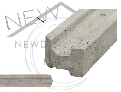 £43.99 • Buy 8ft Reinforced Slotted Concrete Posts Intermediate Cheap Fast Delivery