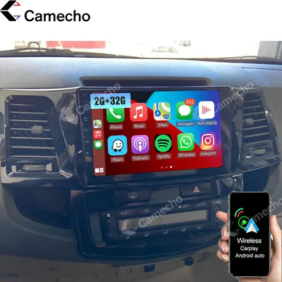 $175.99 • Buy For Toyota Hilux 05-14 Android 11 Apple Carplay Car Radio Stereo GPS Navi FM RDS