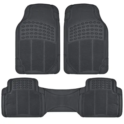 $17.95 • Buy Rubber Floor Mats Car All Weather Heavy Duty Car Mats Liners Black Beige Or Gray