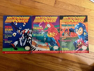 Nintendo Power Magazine Vol 20 21 22 Mega Man III Star Tropics Metal Storm Lot • $14.99