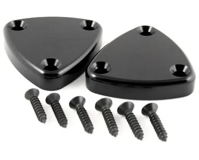 Camaro/Firebird Billet Aluminum Black Sun Visor Delete Block-Off Plate Brackets • $40.18