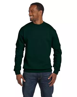 Hanes Men's Sweatshirt Long Sleeve Cuff Waistband Ecosmart Crewneck Fleece P1607 • $16.27