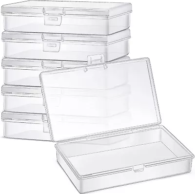 6 Pieces Mini Plastic Clear Beads Storage Containers Box For Collecting Small It • $24.99