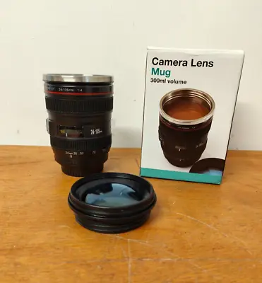 Canon  Ultrasonic Coffee Mug Camera Zoom Lens Cup Tea Milk Travel Thermo NEW  • £9.99