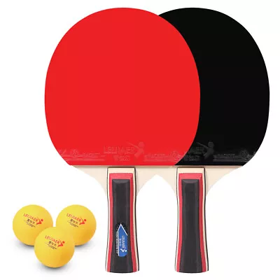 Table Tennis 2 Player Set 2 Table Tennis Bats Rackets With 3  Pong • $20.59
