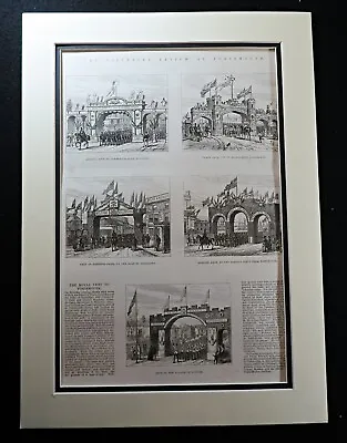 £50 • Buy Portsmouth Landscape Portsdown Gosport Arch Victorian Antique Print 1882