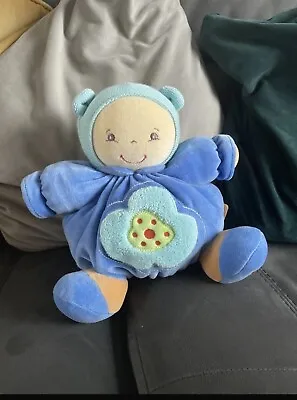 KALOO Beautiful Soft Plush Blue Chubby Baby Doll Comforter Toy • £10