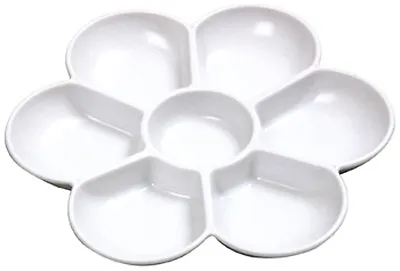 Jakar Plastic Flower Palette 7 Well Artist Daisy Paint Mixing Dish 17.5cm -6610 • £4.99