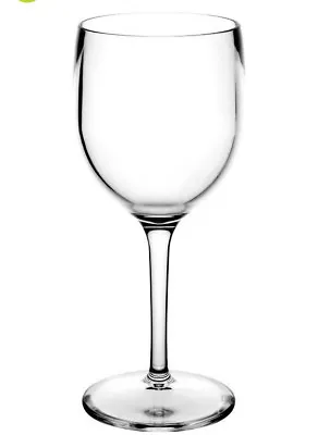 $15.36 • Buy Unbreakable Reusable Polycarbonate Plastic Wine Glasses (220ml/ 7.7oz To Rim)