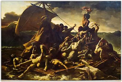 The Raft Of The Medusa Painting Theodore Gericault Wall Art Vintage Canvas Wall • $14.90