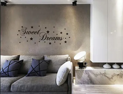 £4.54 • Buy Sweet Dreams Wall Quote Stickers, Wall Decals, Wall Art UK 166