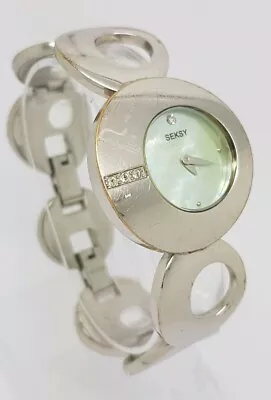 Seksy By Sekonda Ladies Silver Tone Bracelet Watch 04798 A2 • £14.99
