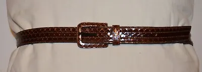 $49.95 • Buy Vintage Yves Saint Laurent Brown Belt (woman's) Large