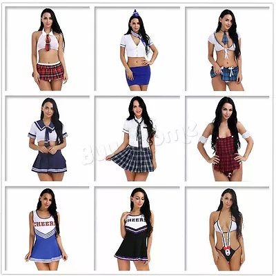 School Girl Women's Nurse Maid Cosplay Uniform Fancy Dress Costume Halloween • $14.69