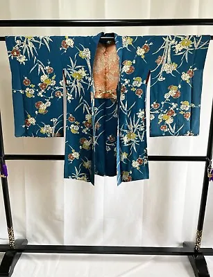 Vintage Japanese Haori Jacket - Antique Haori Kimono Jacket • $88