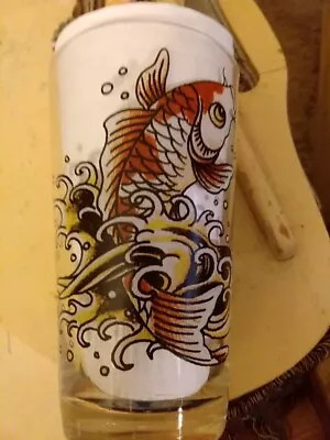 Ed Hardy Koi Fish Tumbler Drinking Glass Gunhard Designs • $8