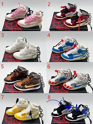 Free Ship | Variety Sneaker Keychain | Mini Shoe Collectibles | Box Optional • $10.80