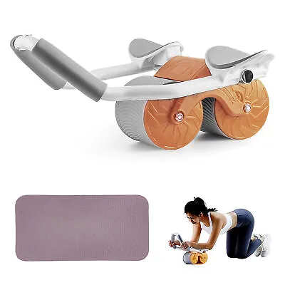 £12.19 • Buy Ab Plank Abdominal Roller Wheel For Core Trainer Elbow Support Automatic Rebound