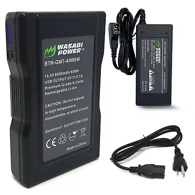 $119.99 • Buy Wasabi Power Gold Mount Battery (14.4V, 6600mAh, 95Wh) And Gold Mount Battery