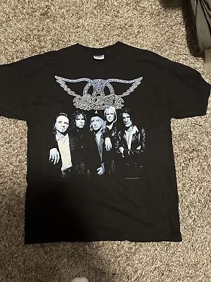 Vintage 1997 Sz XL AEROSMITH Nine Lives World Tour T-Shirt • $39.99