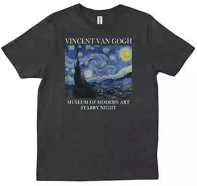 Vincent Van Gogh The Starry Night Painting Amazing Print Gift Artist T-shirt • $25.99