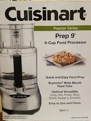 $120 • Buy Cuisinart DLC-2009CHB Prep 9 Cup Food Processor Stainless Finish 