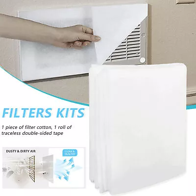 $18.02 • Buy Air Conditioner Filter Sheet Complete Air Vent Filters Kit For Heating Intake AU