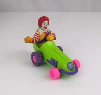 Vintage 1992 Ronald McDonald Driving Race Car McDonald's Toy • $1.99