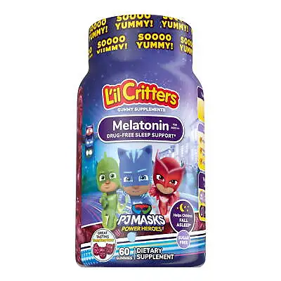Lil Critters PJ Masks Melatonin 60 CT • $25.47