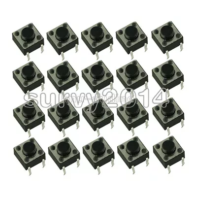 100PCS 6x6x5mm DIP Through-Hole 4pin Touch Push Button Switch Momentary • $1.06