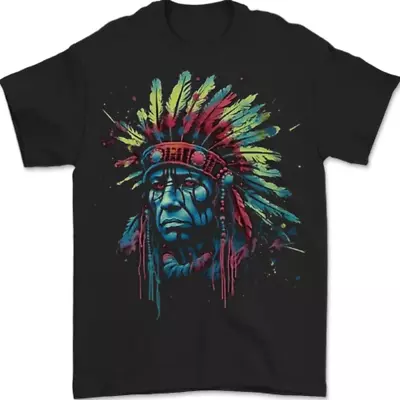 Native American Demon Indian Biker Mens T-Shirt 100% Cotton • £8.49