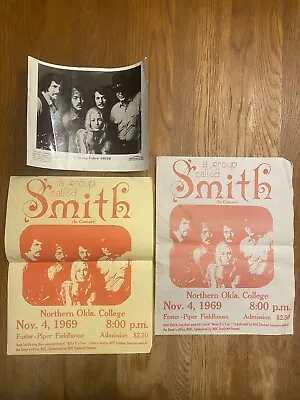 A Group Called SMITH Ephemera Lot 2 Concert Broadsides & Press Photo 1969 RARE!! • $99.99