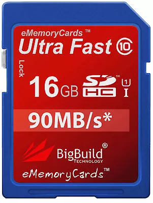 16GB Memory Card For Canon PowerShot A810 Camera | Class 10 80MB/s SD SDHC New • £9.95