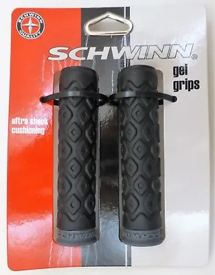 NEW Schwinn Gel Comfort Grips Bike Bicycle Handlebar Black Shock Absorbing • $6