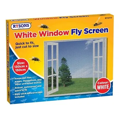 Mesh Net Window Screen Fly Mosquito Moth Screen Netting Insect Repellent Screens • £3.79