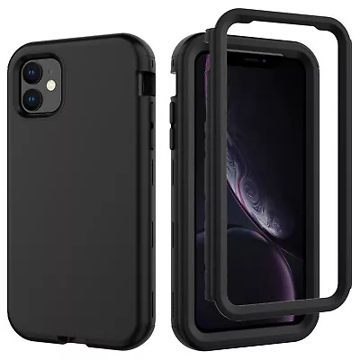 For IPhone 11 12 13 14 Pro Max 8 SE Case Hybrid Shockproof Heavy Duty Hard Cover • $9.99