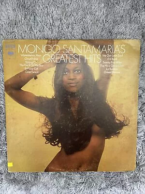 Mongo Santamaria's Greatest Hits - 1970 Columbia CS 1060 - Latin Jazz Vinyl LP • $7